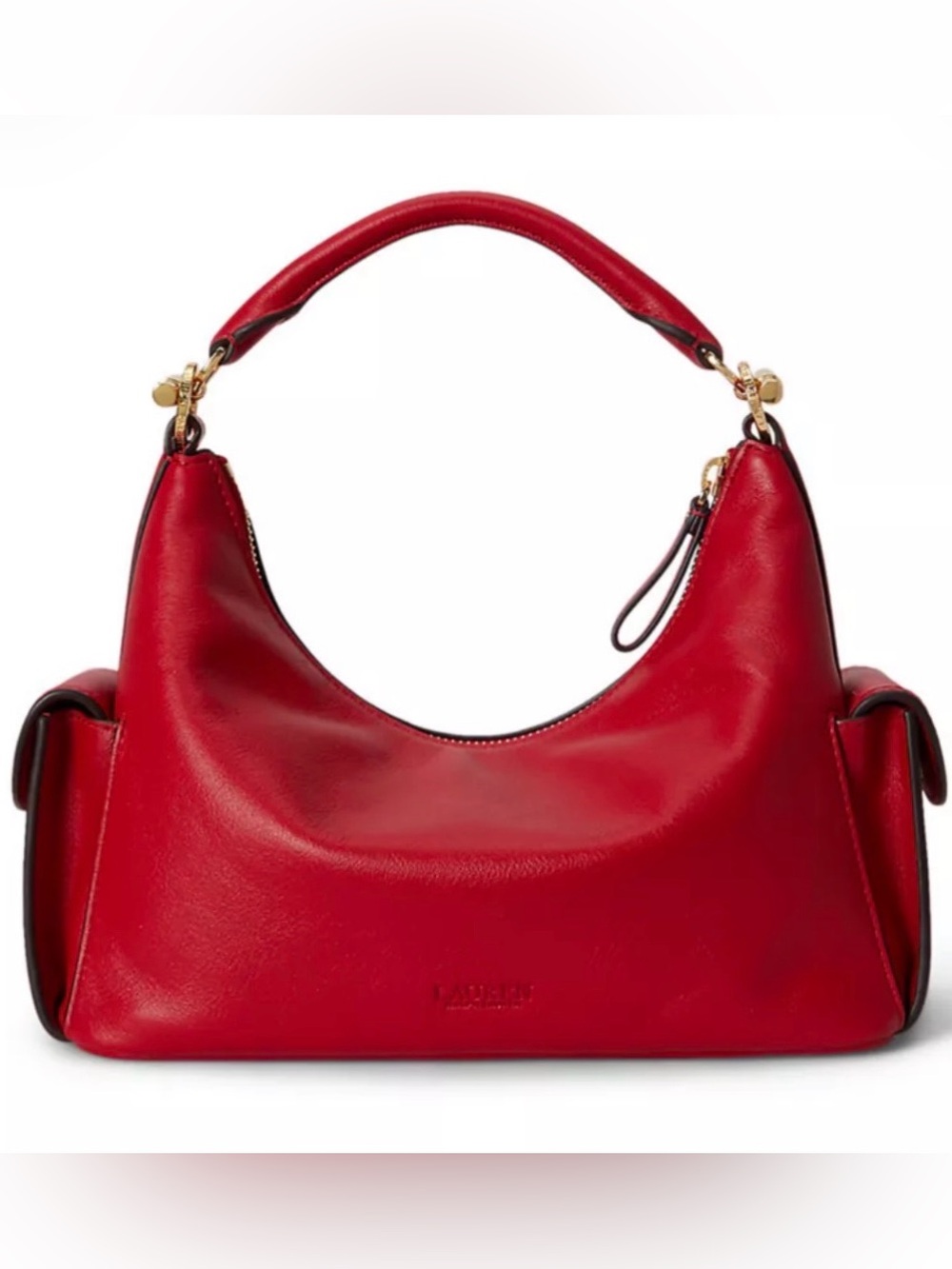 NWT Lauren Ralph Lauren Small Blaike Shoulder Bag Spring Red MSRP $295